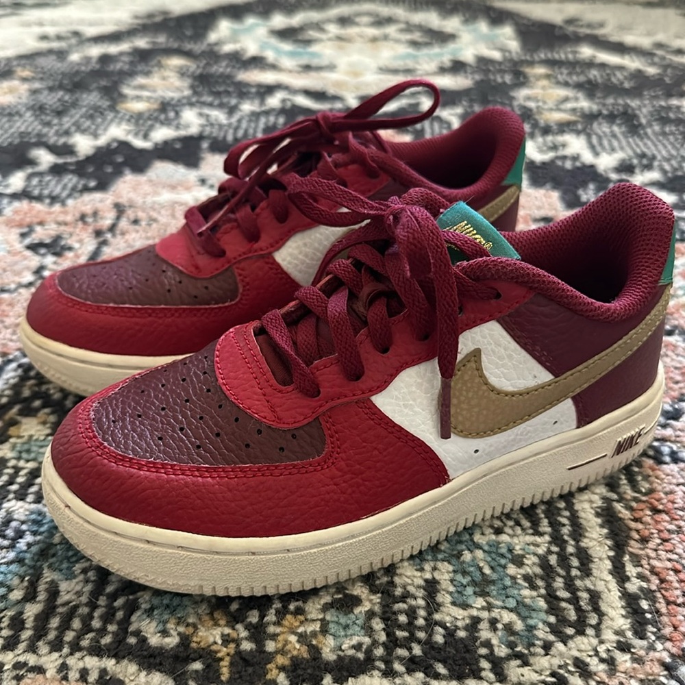 Red Nike Court Sneakers